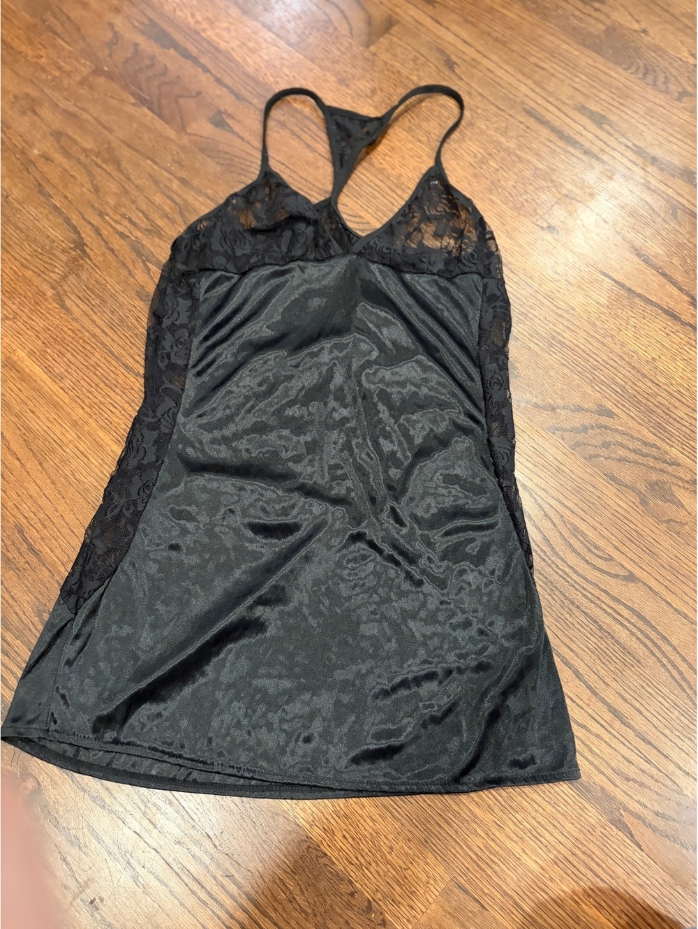 Black Lace slip Dress langerie whimsygoth sheer cami with Racerback Strap